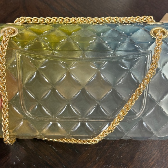 Green/Blue Transparent Small Jelly Purse NWT - Picture 5 of 7